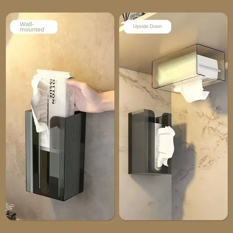 Boîte porte-papier hygiénique sans poinçon