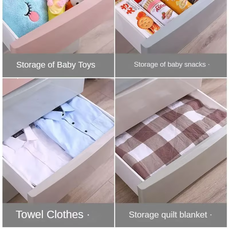 Armoire de rangement en plastique pour bébé