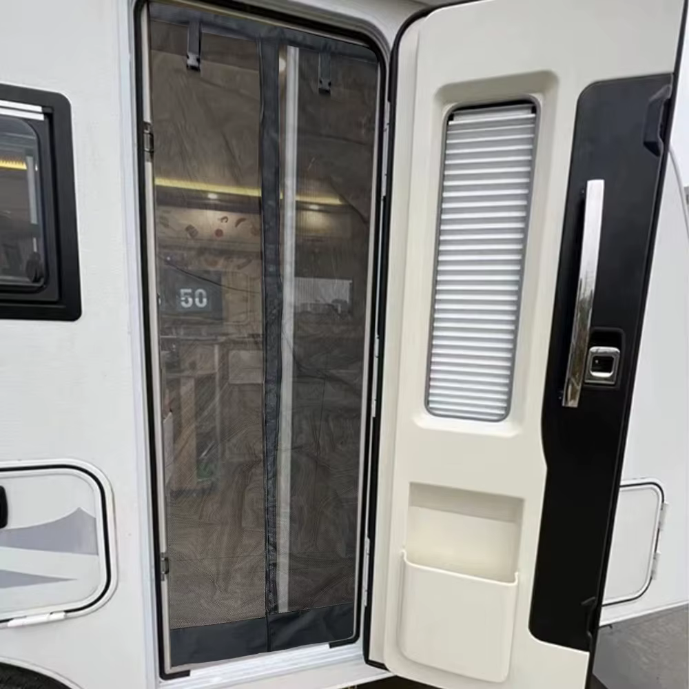 Moustiquaire universelle pour porte d'entrée de caravane, pour camping-car, caravane, insectes, extérieur, été, voiture