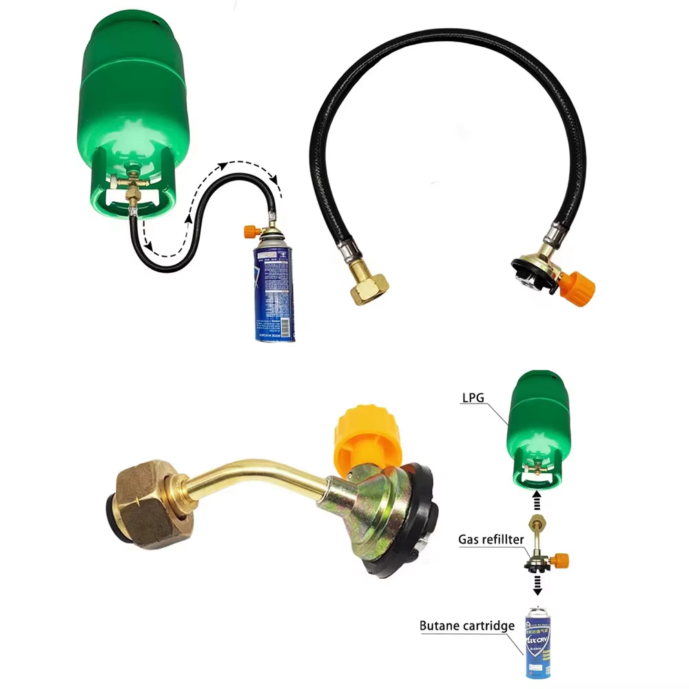 Adaptateur de recharge de gaz