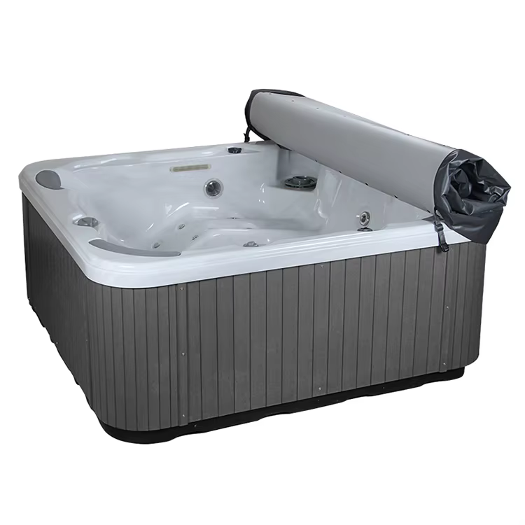 Nouvelle couverture de piscine enroulable 100 % étanche, couverture de bain pour piscine