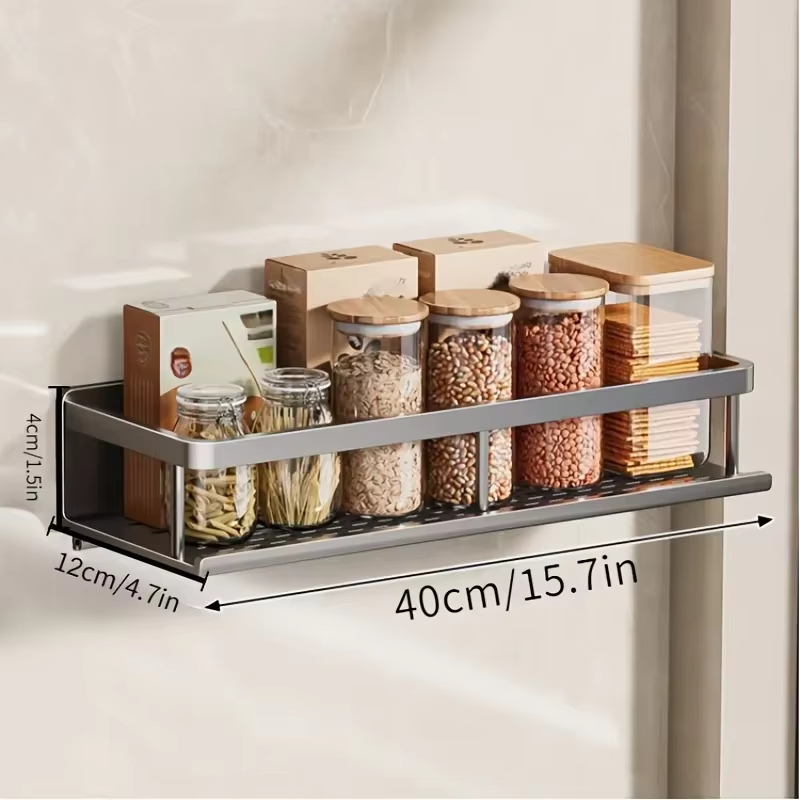 Étagère de douche murale sans perçage avec crochet amovible