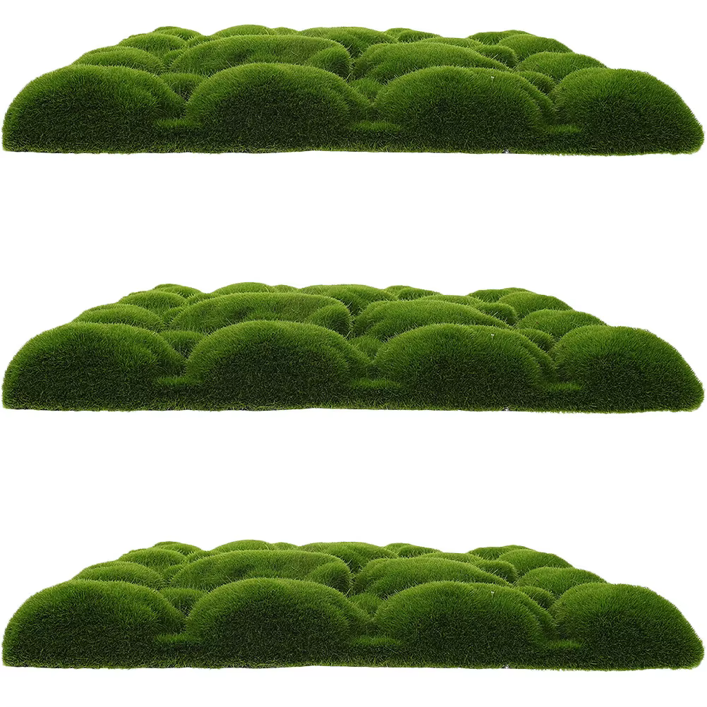 Lot de 3 panneaux muraux décoratifs en mousse artificielle DIY pour la décoration de la maison