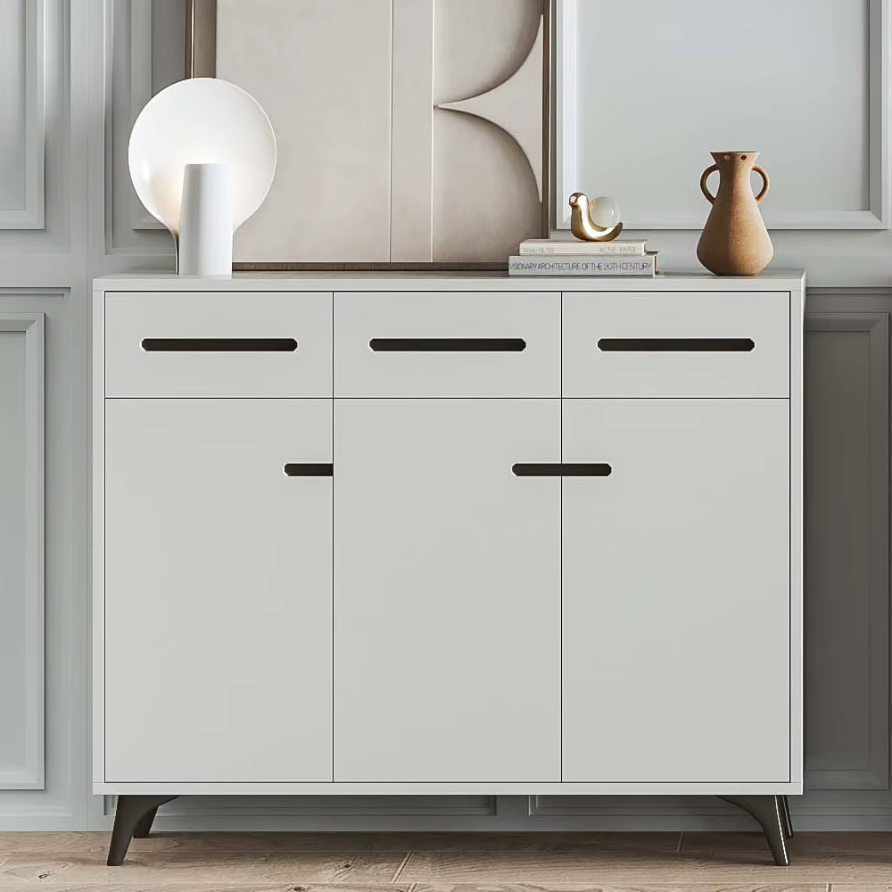 Meuble à chaussures en bois, grande capacité, armoire de rangement en bois, unité d'organisation personnalisable de luxe en MDF, contreplaqué et panneaux de particules pour la maison