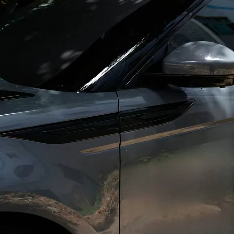 Pour Land Rover Range Rover Evoque L551 2019-25, cache de sortie d'air latérale de pare-chocs en ABS noir mat, garniture autocollante, accessoires de voiture