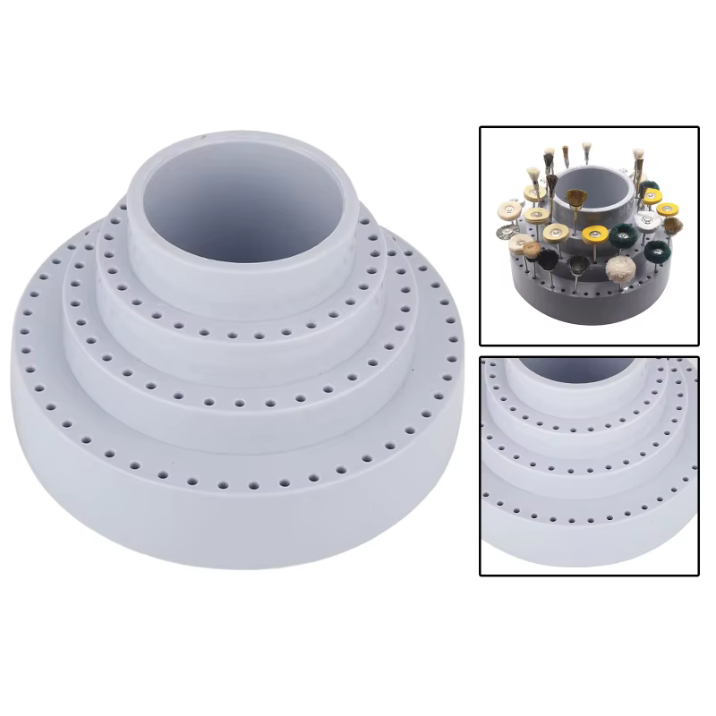 Boîte de rangement professionnelle pour forets rotatifs de forme ronde 360° ° Support rotatif pour outils de meulage
