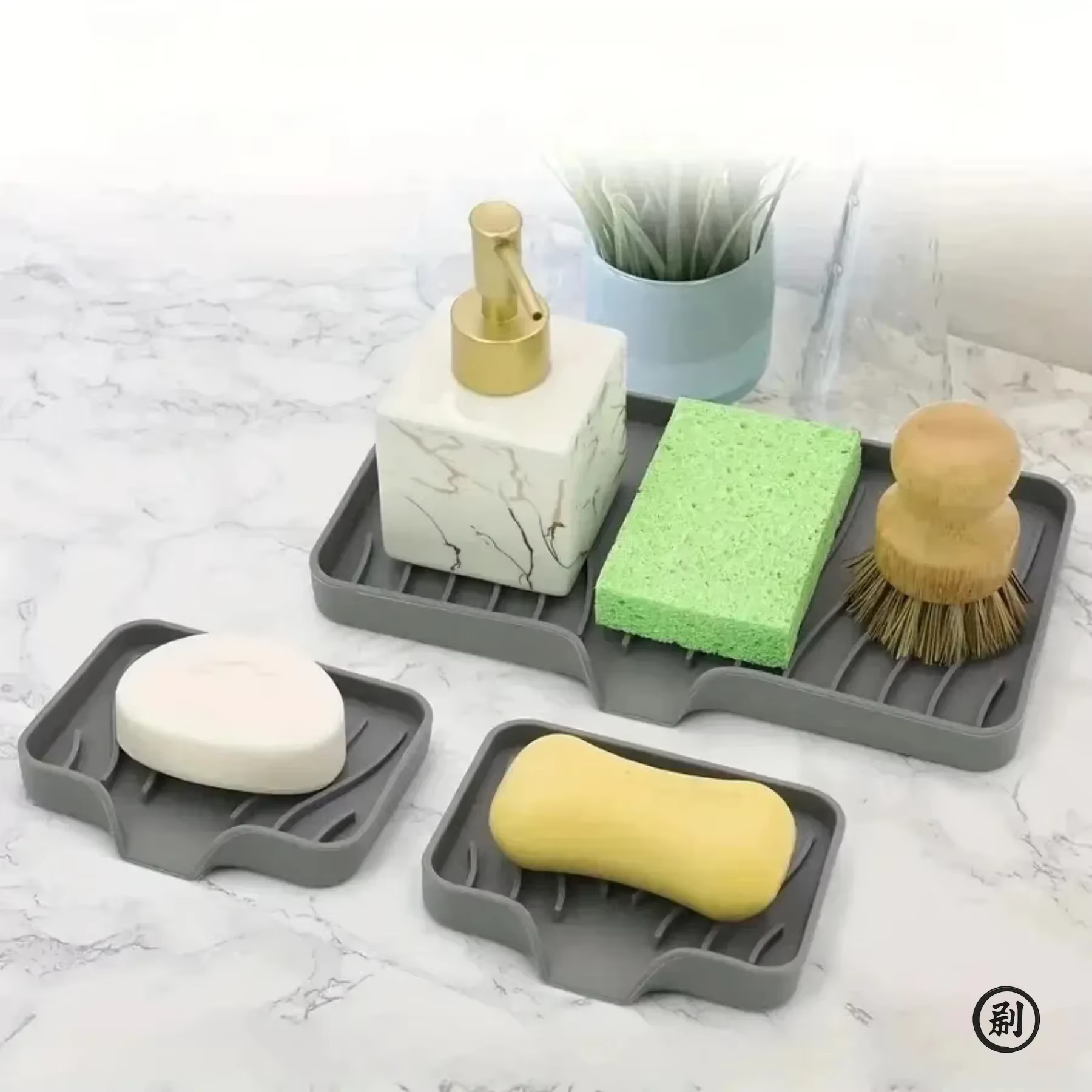 Plateau d'évier en Silicone avec vidange