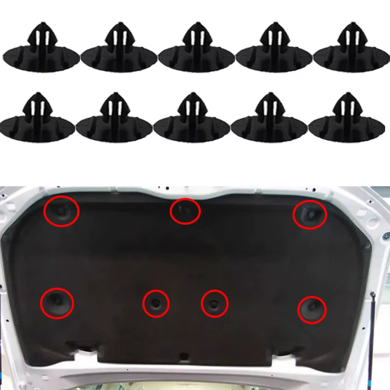 Clip de retenue d'isolation de capot en plastique 9046709050 Pour Toyota Alphard Camry Estima Kluger Land cruiser Yaris