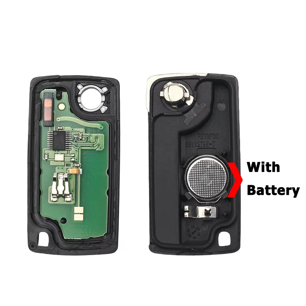 KEYYOU – clé télécommande à 2 boutons HU83 / VA2 avec batterie