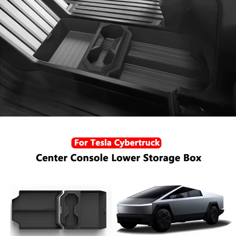 Boîte de rangement inférieure au sol pour Console centrale Tesla Cybertruck