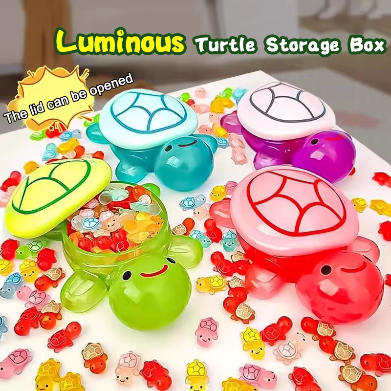 Boîte de rangement de tortue lumineuse