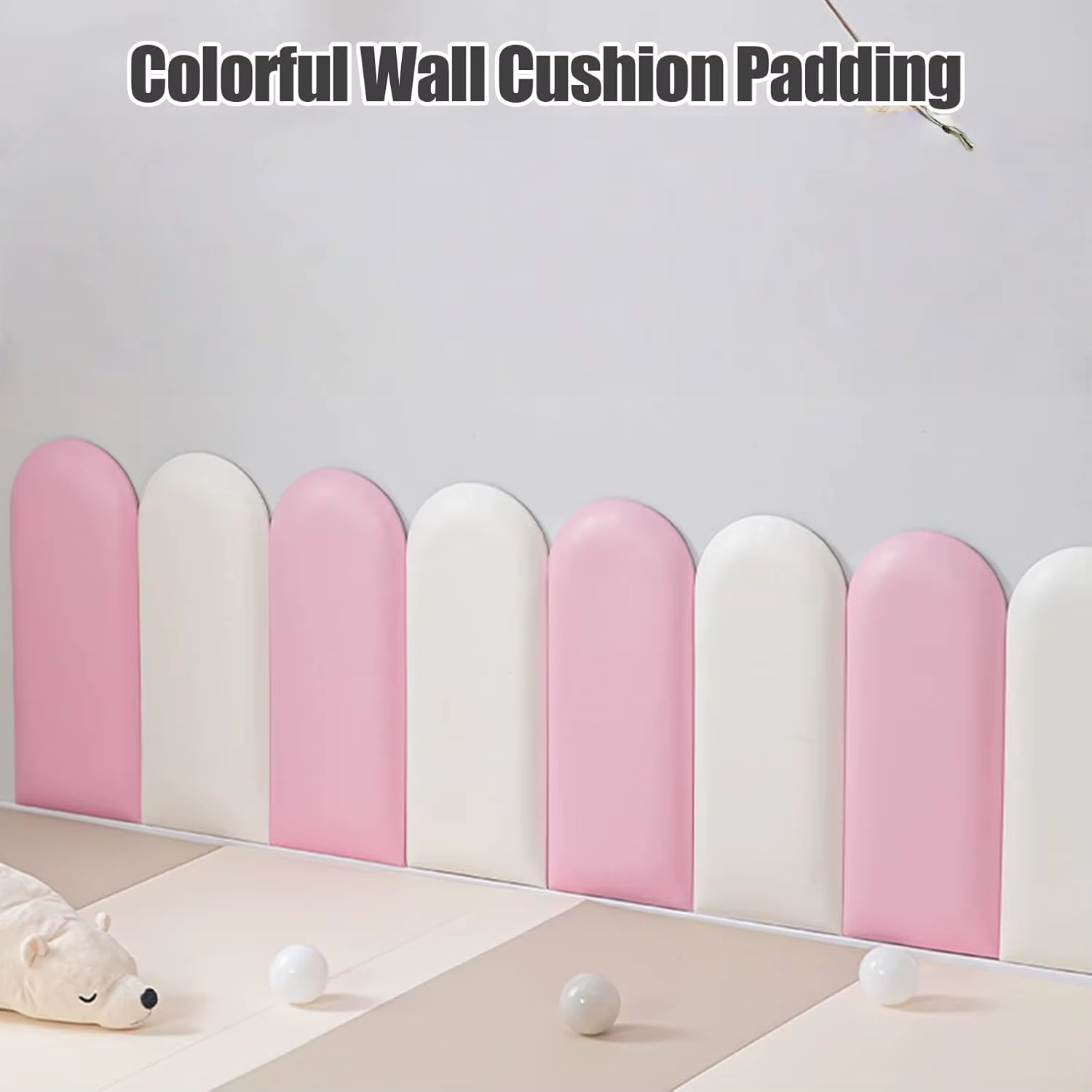 1 pièce 40x20cm panneau de chevet décoration de chambre à coucher, panneau de chevet panneau mural en bois décoration de la maison, tatami anti-collision dos souple,