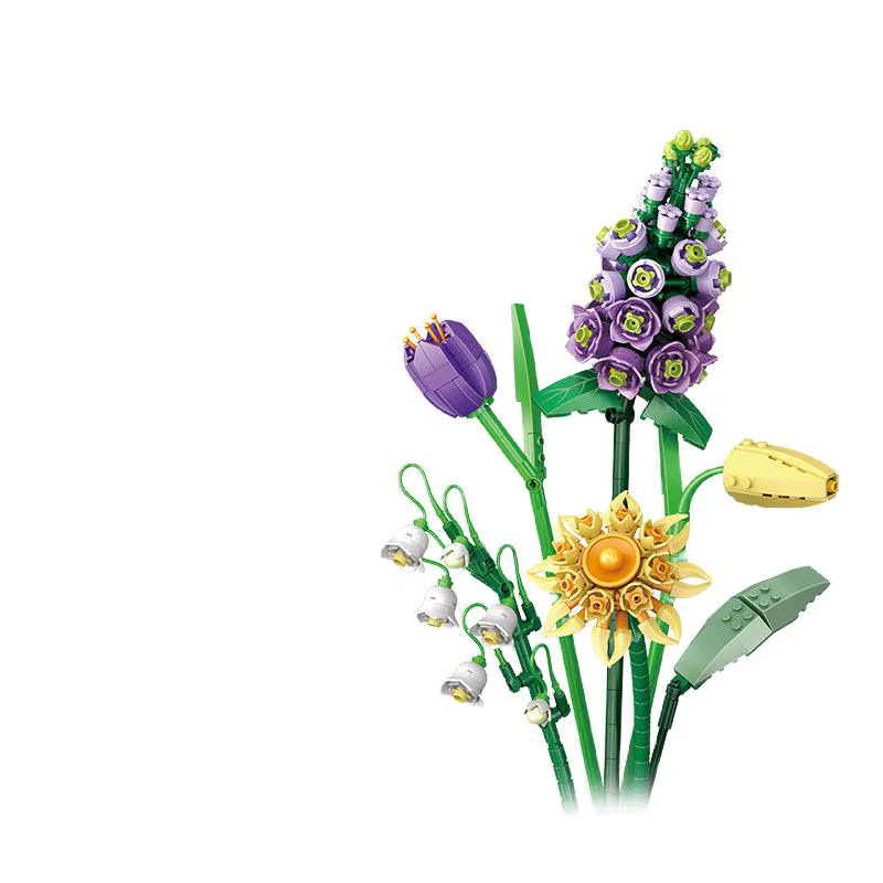 Blocs de construction en forme de bouquet