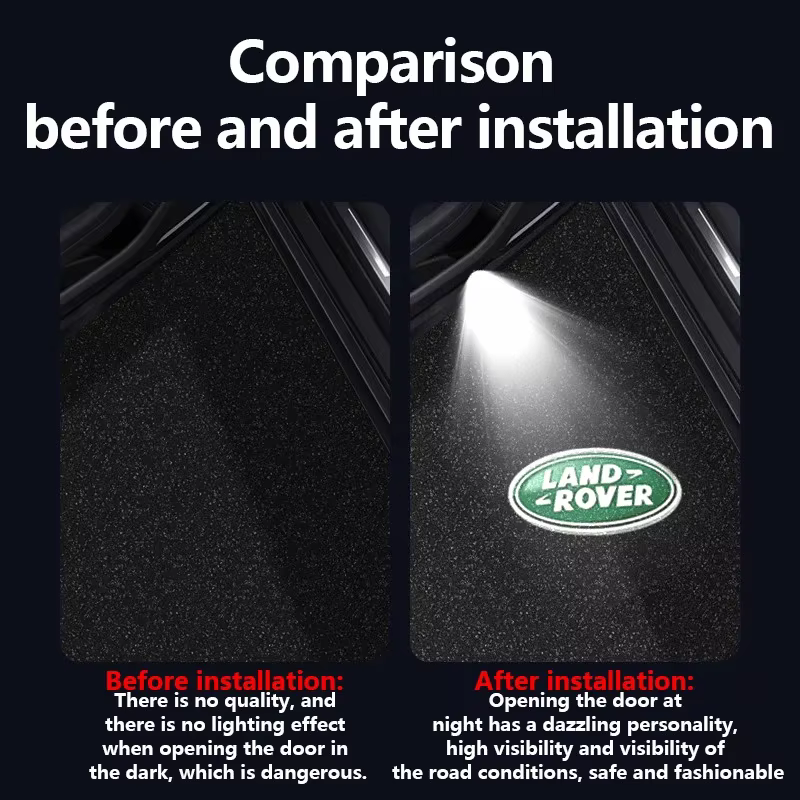 Projecteurs de logo LED pour portières de voiture Land Rover