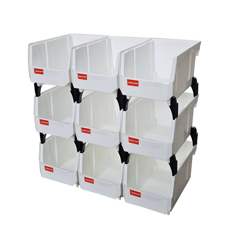 Bacs de rangement empilables en plastique