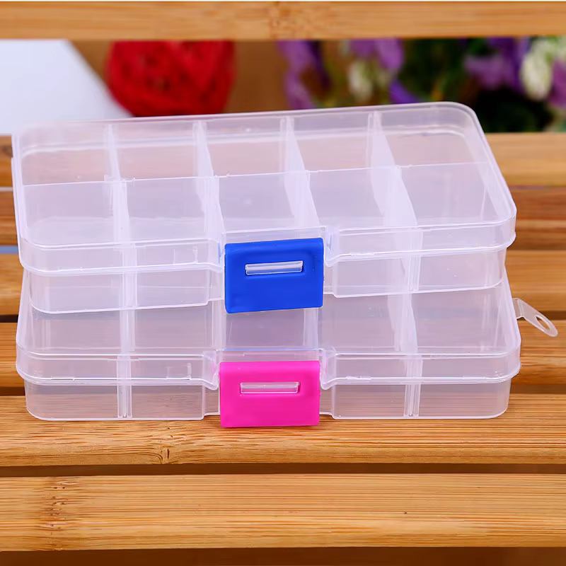 Boîte de rangement en plastique Transparent