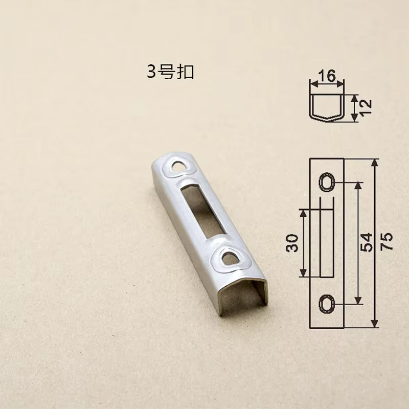 Serrure à crochet de barre de quincaillerie pour porte coulissante et fenêtre en alliage d'aluminium