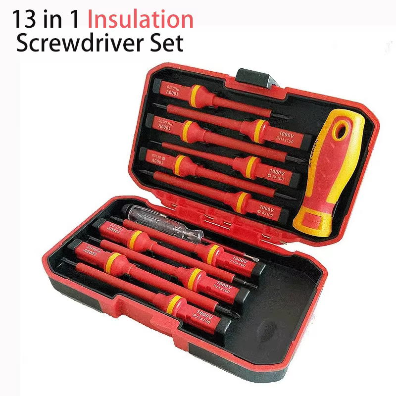 Jeu de tournevis magnétiques Phillips à fente Torx professionnel 1000V isolé CRV électricien