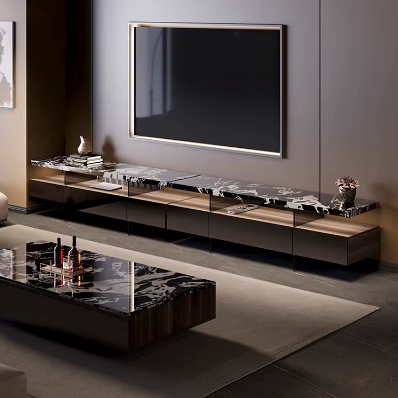 Meuble Tv moderne Vertical tiroirs De rangement meuble Tv De luxe Simple divertissement esthétique Muebles De télévision meubles De maison