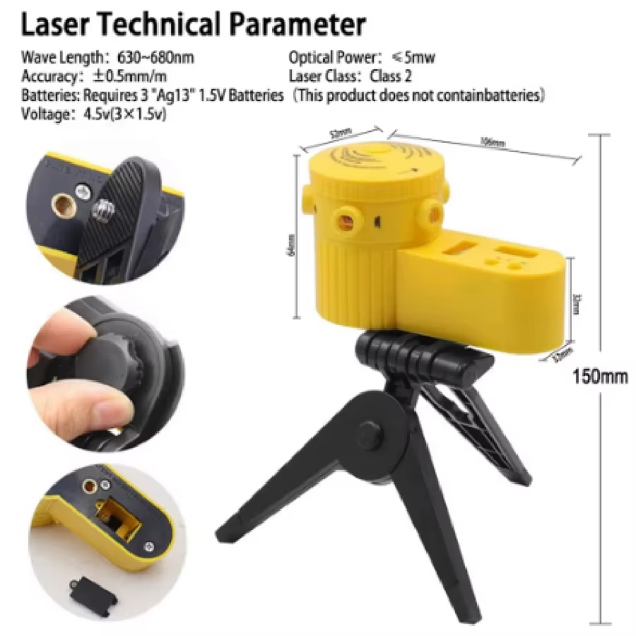 Niveau laser multifonction 4 en 1