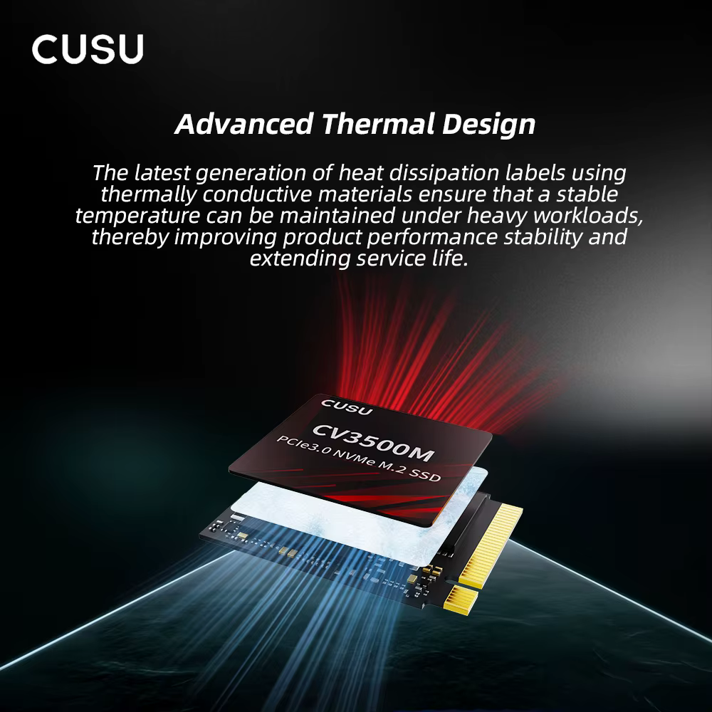 CUSU 2230 SSD 512 Go 1 To M.2 NVMe PCIe3.0x4 Disque dur SSD Disque SSD pour Steam Deck