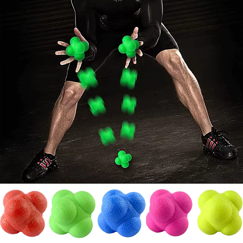Ballon de réaction hexagonal pour l'entraînement d'agilité