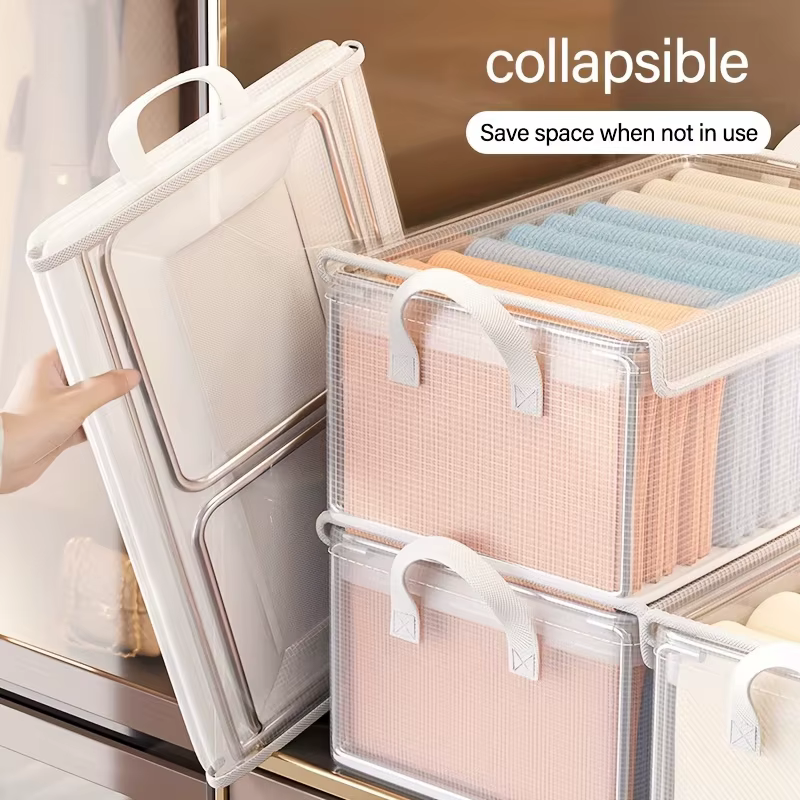 Boîte de rangement en PVC Jumbo avec couvercle - Extra large