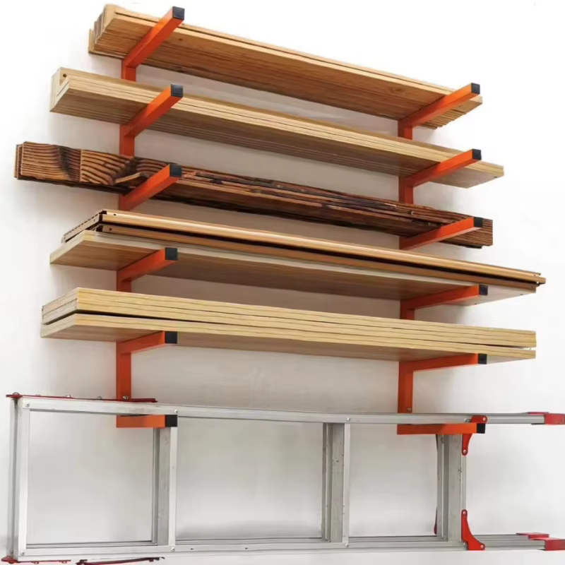 2 supports à bois de chauffage d'intérieur et d'extérieur