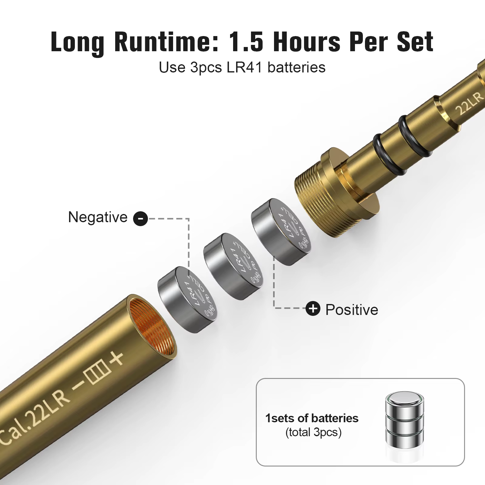 Outil de calibrateur de tir d'entraînement au laser rouge Cal.22LR