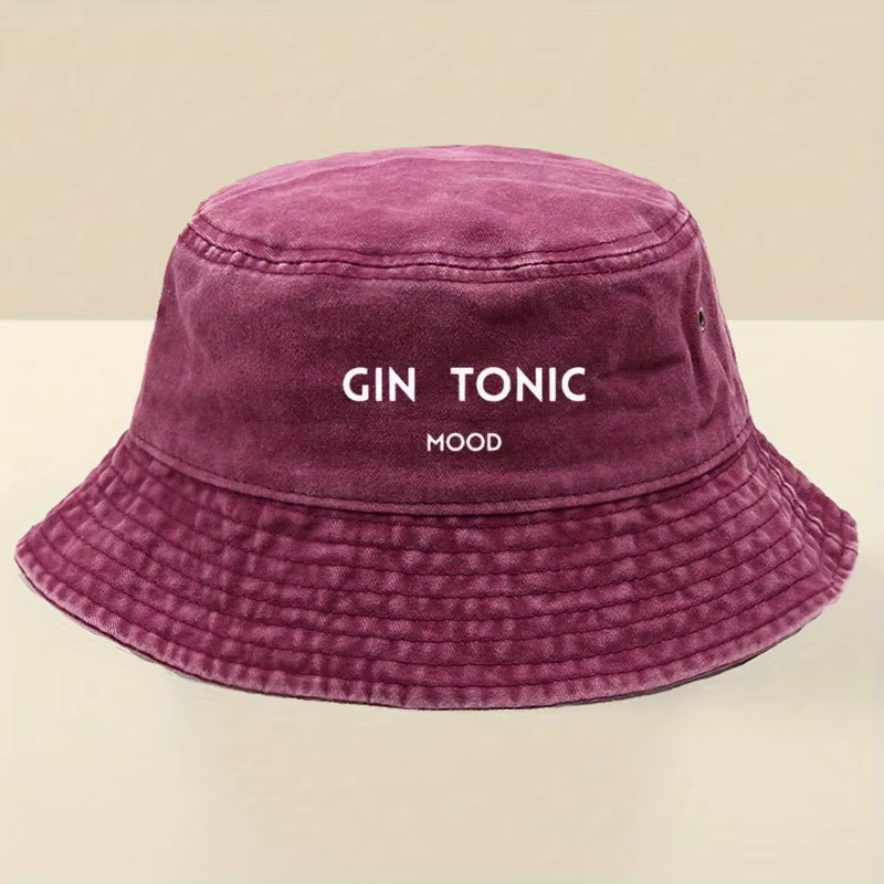 Chapeau bob à lettres GIN TONIC