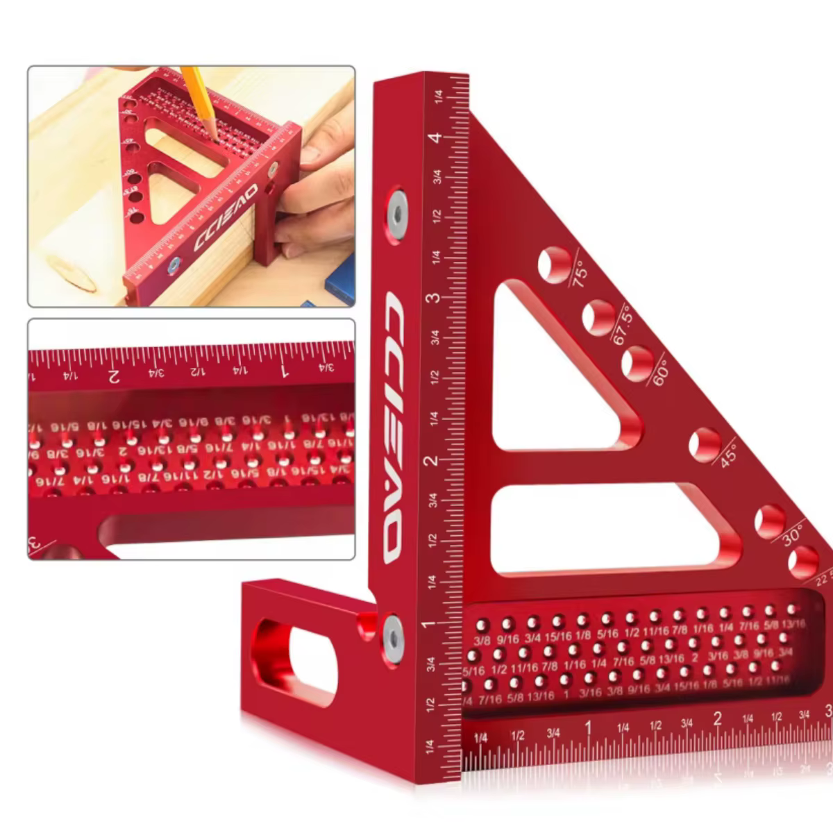 Règle de mesure multi-angle impériale 3D