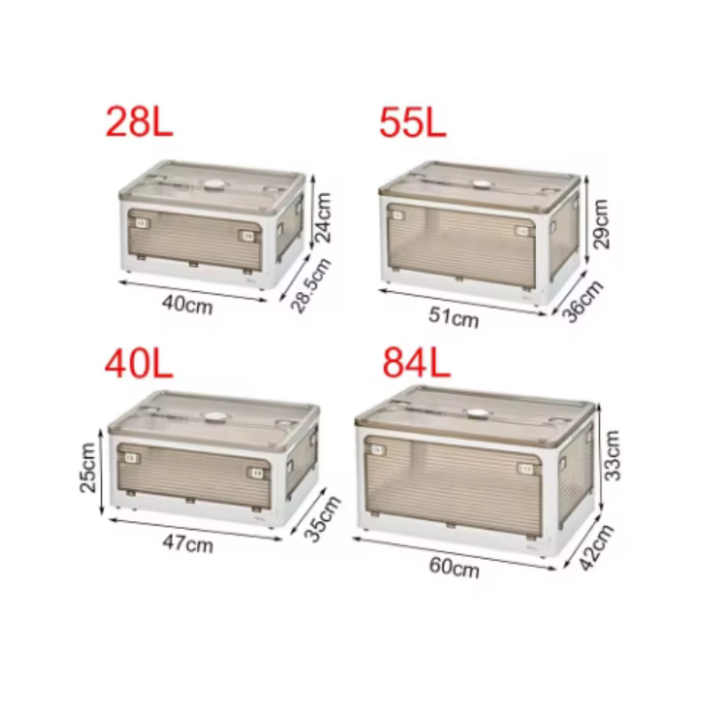 Boîte de rangement de grande capacité avec couvercle