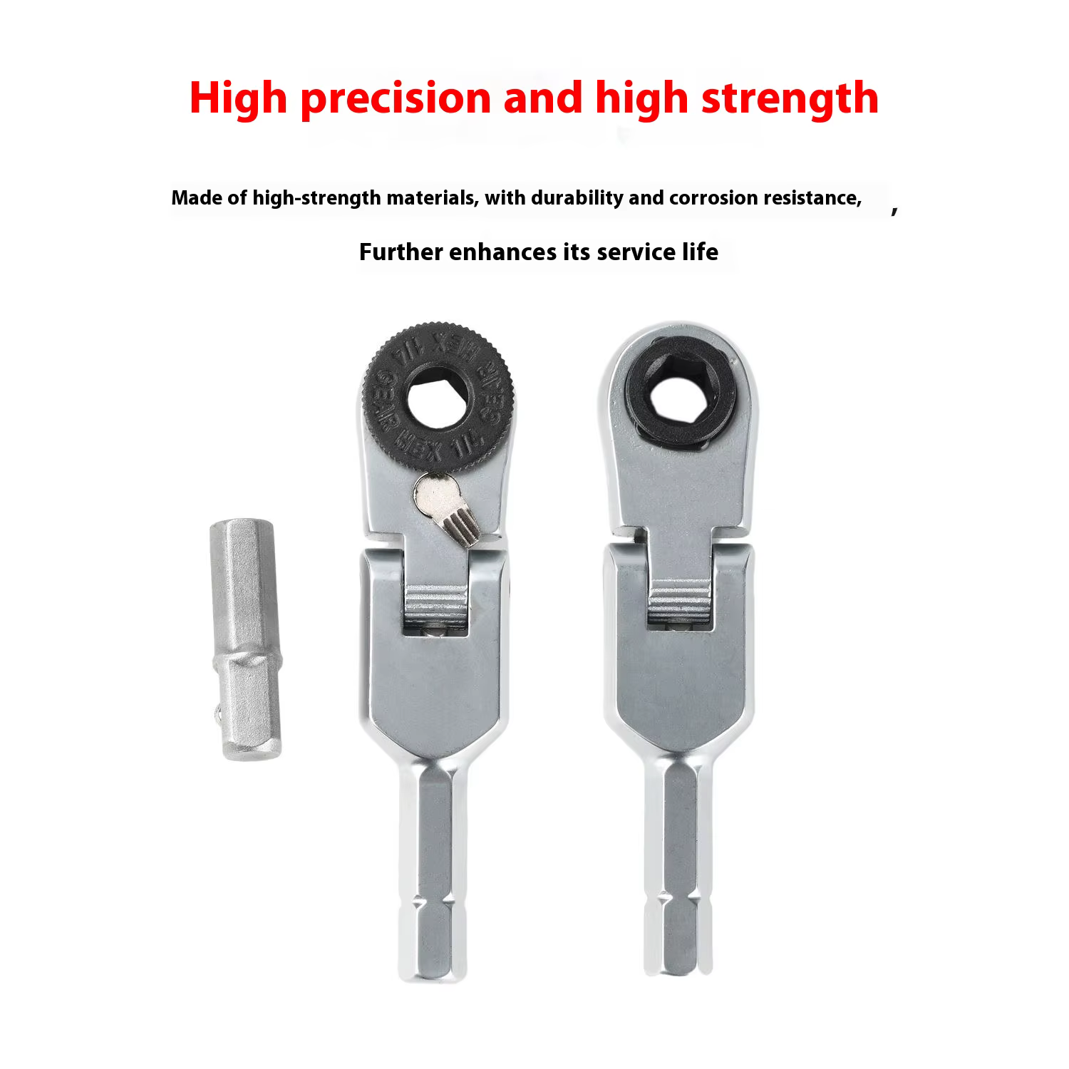Clé dynamométrique à douille, outils manuels, tournevis de 6.35mm, clé à cliquet hexagonale en acier inoxydable, outils manuels mécaniques robustes