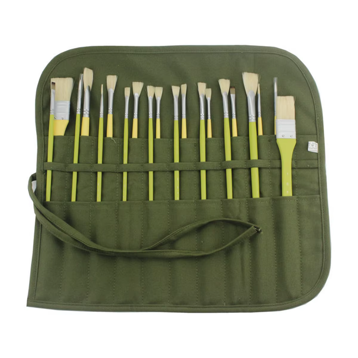 Sac de rangement pour pinceaux de peinture et toiles, 22 emplacements pour pinceaux d'aquarelle et de gouache, sac de rangement pour pinceaux de calligraphie, sac à stylos enroulable