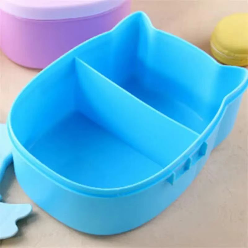 Boîte à déjeuner Portable en plastique pour enfants étudiants