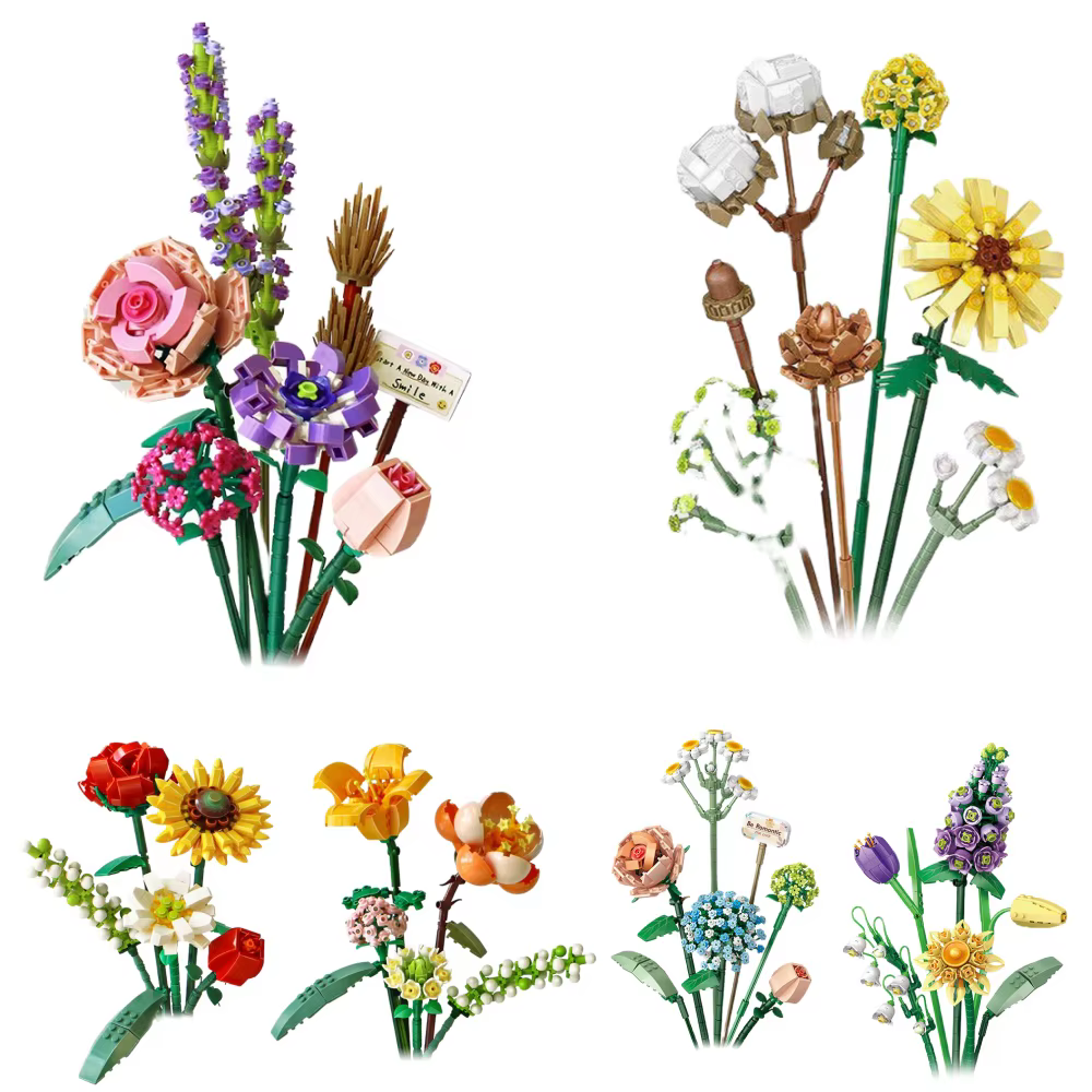 Blocs de construction en forme de bouquet