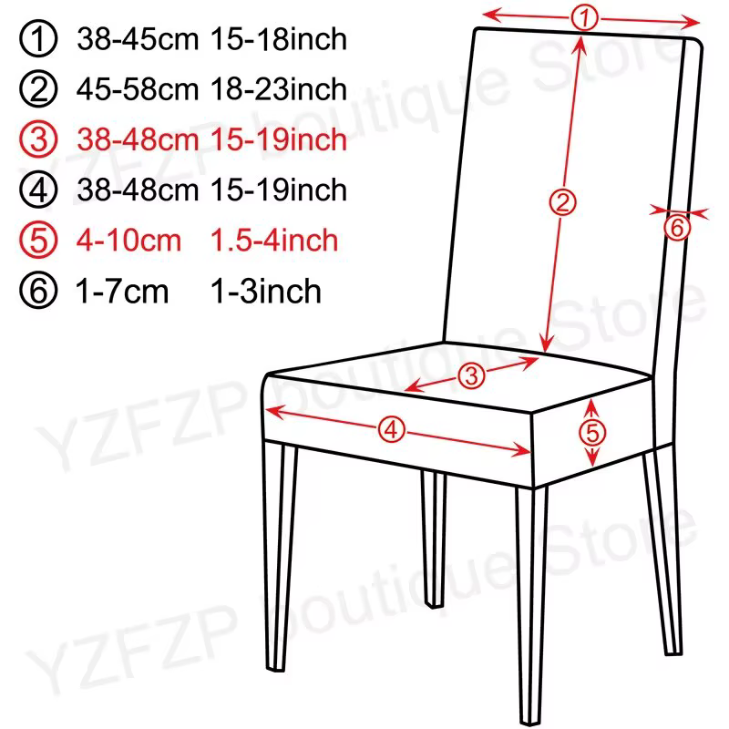 Housse élastique pour chaise taille universelle