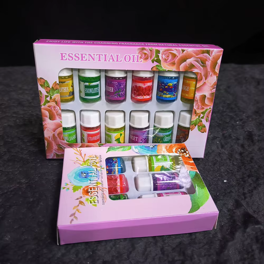 6/12 Boîtes de 3 ml d'huiles essentielles naturelles hydrosolubles aromatiques pures à base de plantes