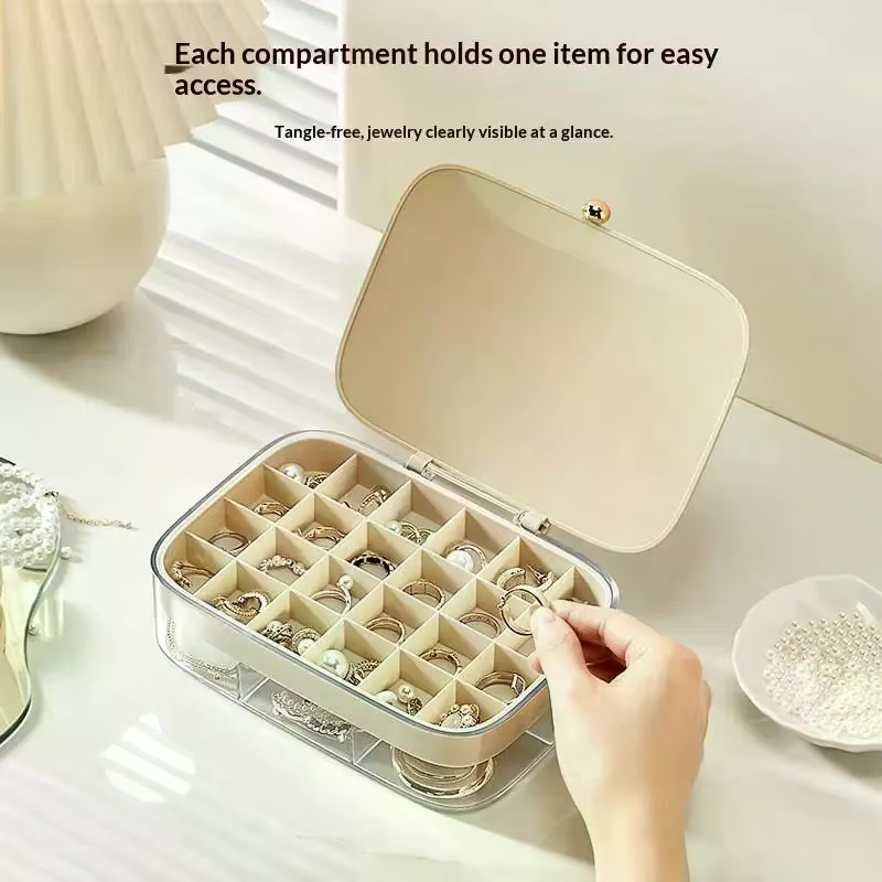Une boîte de rangement pour bijoux élégante
