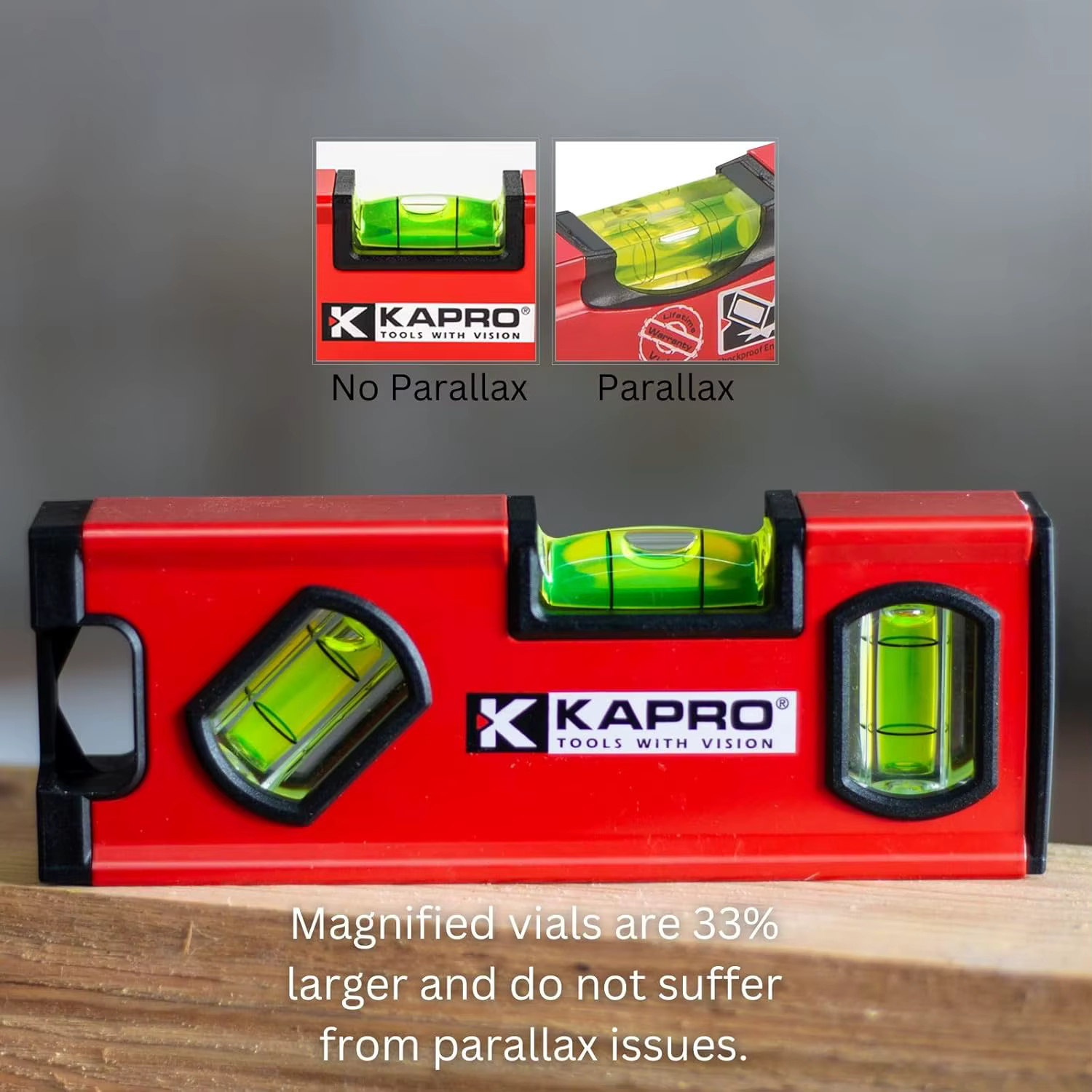Kapro - 771M TWIN Niveau de boîte à outils magnétique robuste - Pour le nivellement et la mesure - Caractéristiques du