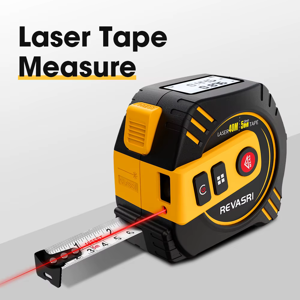REVASRI ruban à mesurer Laser 2 en 1 télémètre