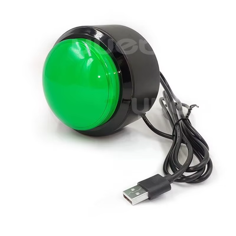 Bouton de loterie USB 100mm, grand bouton Buzzer, tirage de loterie, bouton de souris gauche, espace Ba personnalisé