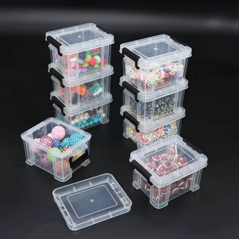 Boîtes de rangement en plastique empilables 4/6/8/12 pièces