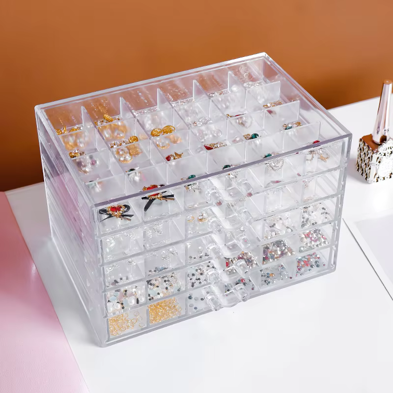 Boîte de rangement pour accessoires de nail art