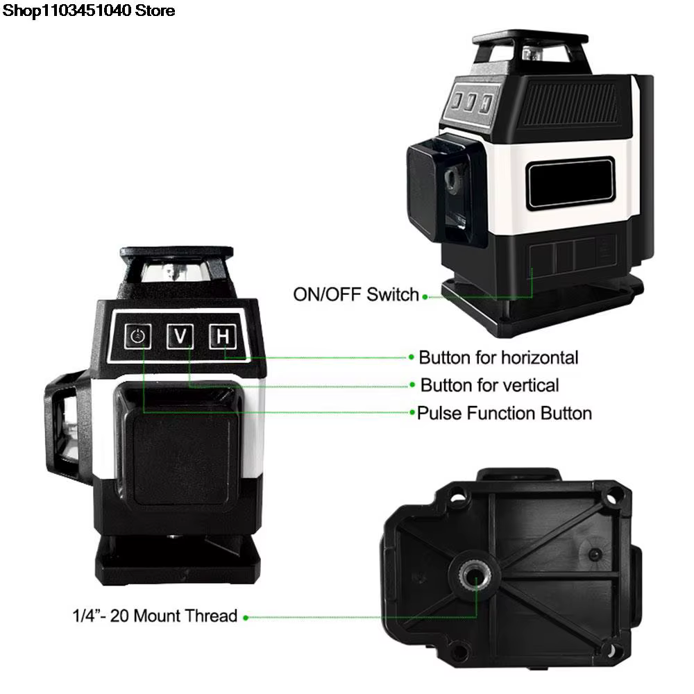 Mini niveau Laser 4D 16 lignes