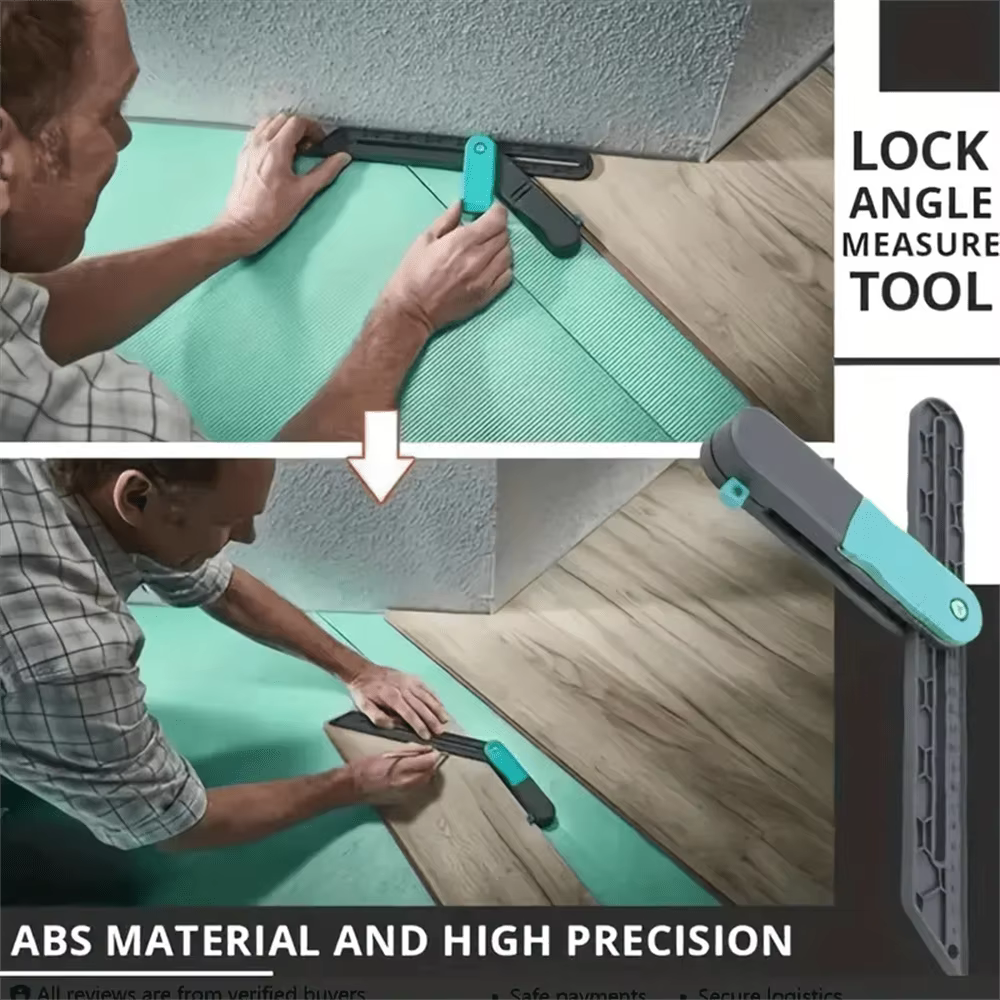 Règle en plastique verrouillable pour outil d'angle de rapporteur pour le travail du bois, mesures d'onglet de précision et Angles d'angle pour projet de menuiserie de bricolage
