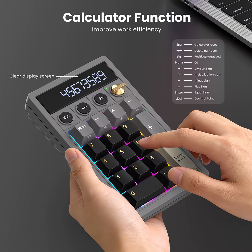 Clavier numérique sans fil RK ROYAL KLUDGE M20 2.4