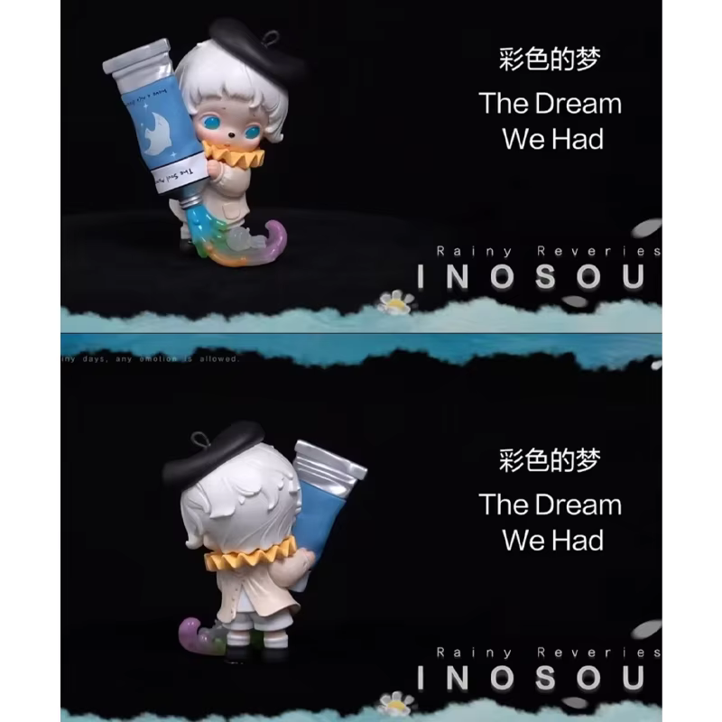 Authentique POPMART Inosoul Ralny Reveries Series Blind Box Figurine de Dessin Animé Mignonne Décoration de Bureau
