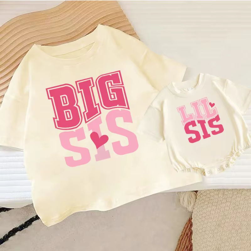 T-shirt à manches courtes et barboteuse à bulles surdimensionnée pour enfants