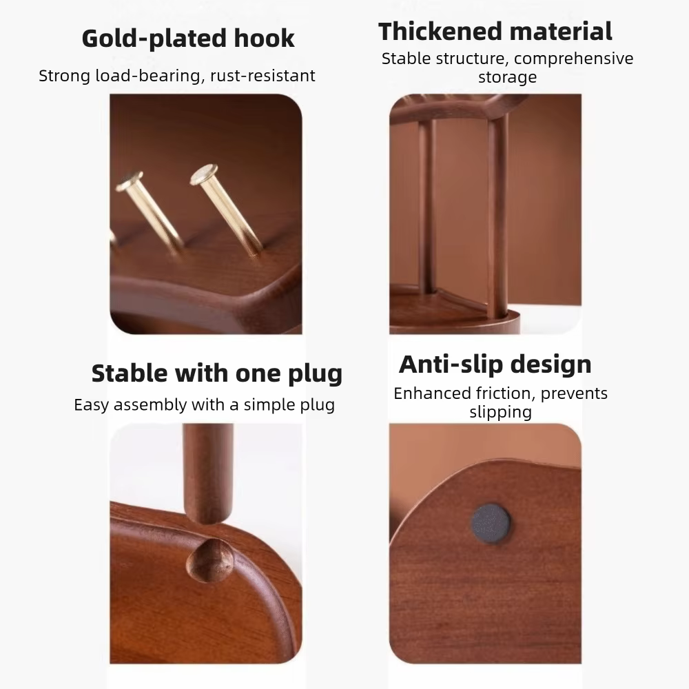 Support de rangement pour clés en bois